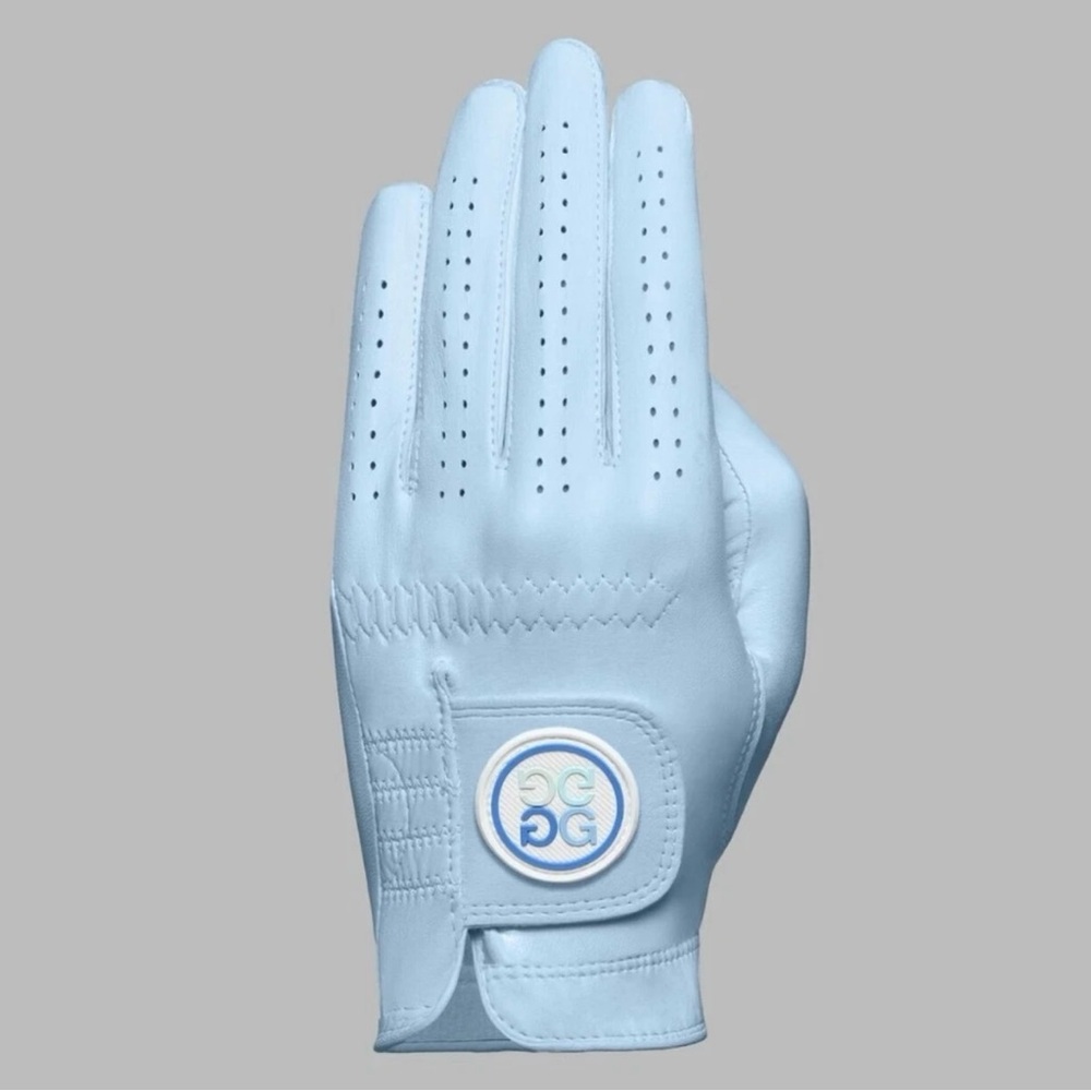 G/Fore Light Blue Leather Golf Glove Left Hand M